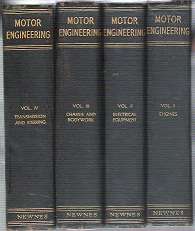 Motor Engineering Collection Of 4 With Motor Engineering Charts By George Newnes Limited
