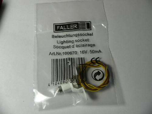 HO scale Faller 12-16V 50mA lighting socket