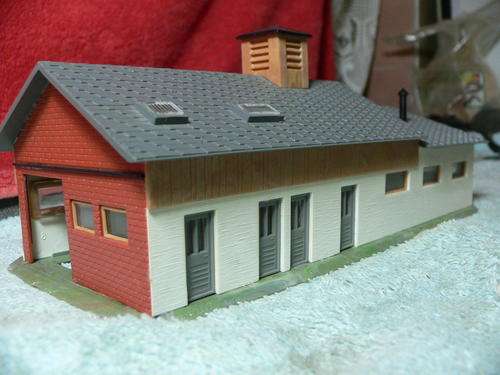 HO scale fire brigade building