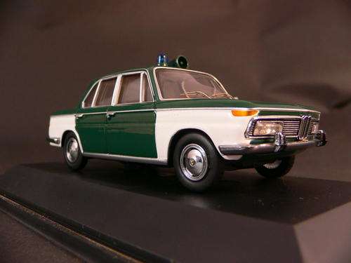Schuco 1/43 BMW 2000 police car. Complete with KAPOEN interior.