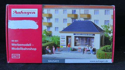 Auhagen HO model train shop.
