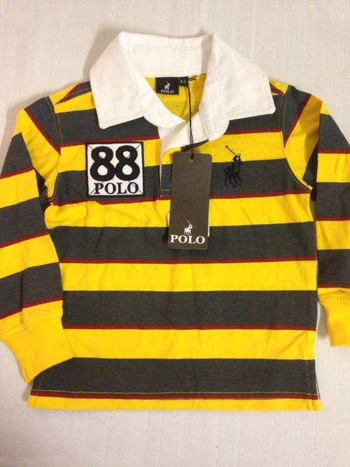 Polo yellow stripe golfer 2-3y