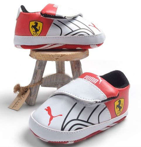 FERRARI PUMA White/Red Pre-Walkers (12-18 months)
