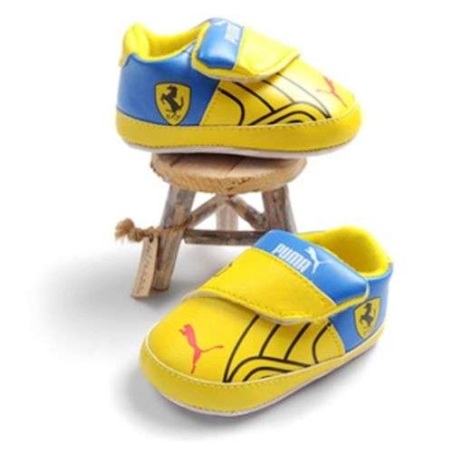 FERRARI PUMA Yellow/Blue Pre-Walkers (6-12 months)
