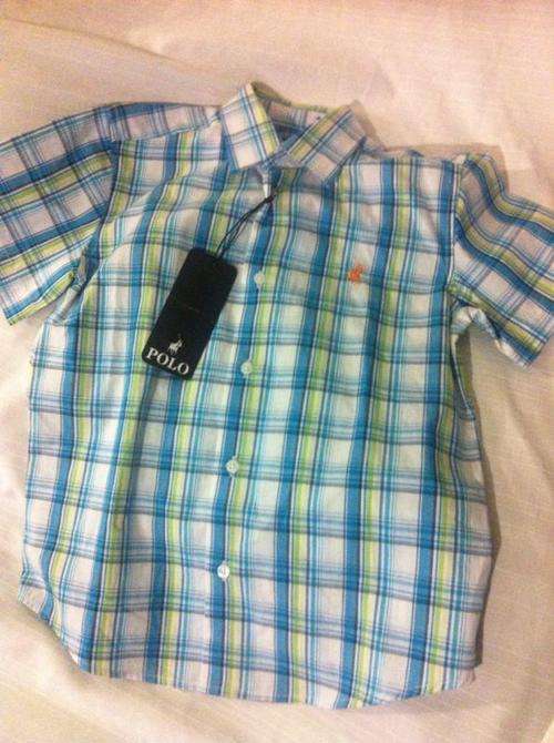 POLO Check Short Sleeve Shirt (7-8 years)