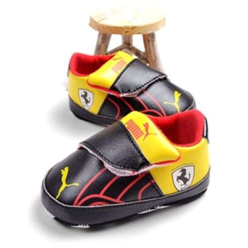 FERRARI PUMA Black Pre-Walkers (0-6 months)