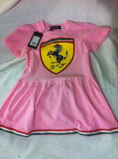 FERRARI Pink Dress (L : should fit 2-3 years)