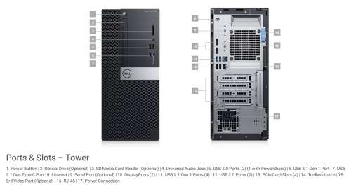 Dell OptiPlex 5060 - MT - Core i5 8500 3 GHz - 8 GB ...