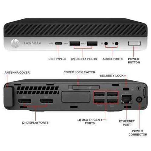 HP ProDesk 600 G3 Micro PC Intel i5 6th Gen 8GB 240GB SSD
