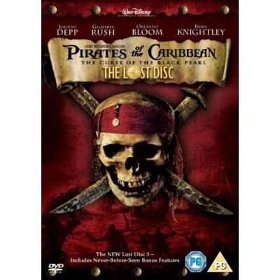 Pirates of The Caribbean the Curse of the Black Pearl The Lost Disc 3 disc Gift edition
