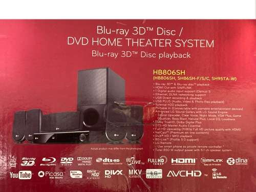 LG 3d Blu-ray Home Theatre System (HB806SH)