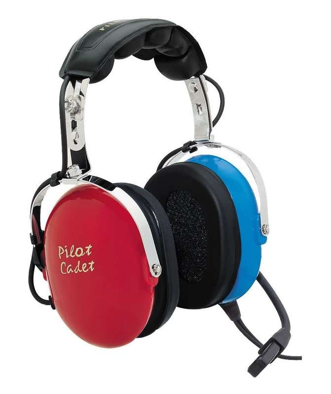 Pilot PA-1151C Aviation Child Headset - Red/Blue