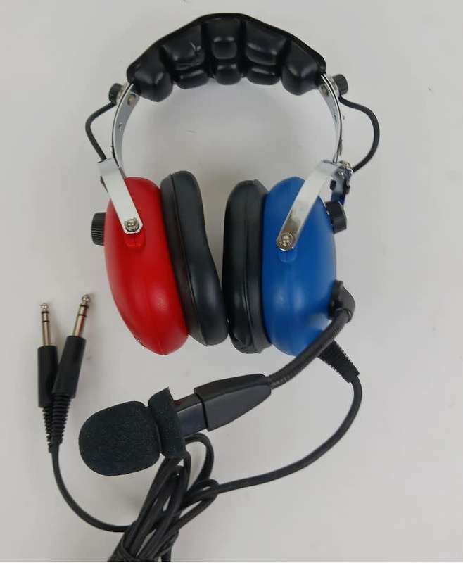 Pilot PA-1151C Aviation Child Headset - Red/Blue
