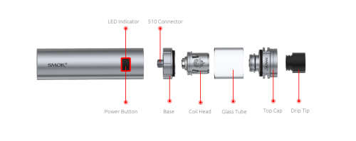 SMOK X8 stick VAPE KITS New Sealed ***Upgraded V8 kit With Top airflow so no more leaks!