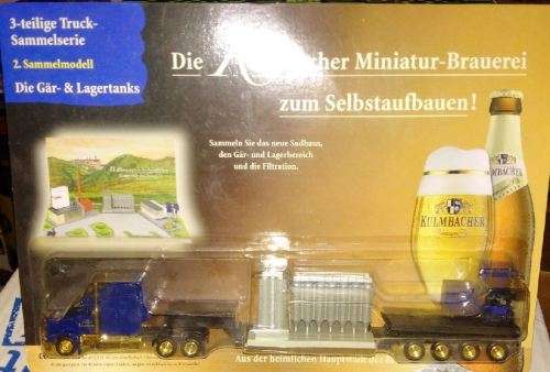 Peterbuilt Abnormal Load Flatbed with Brewery Tanks - Kulmbacher - 1/87 Scale