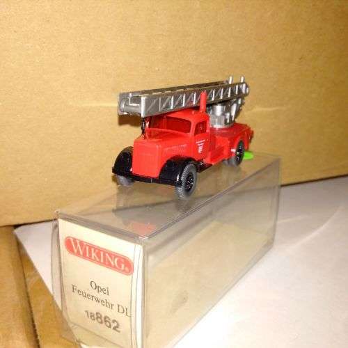 Wiking Opel Blitz Fire Ladder Truck - 1/87 Scale