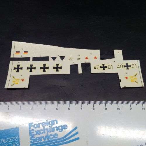 Model Aeroplane Decals