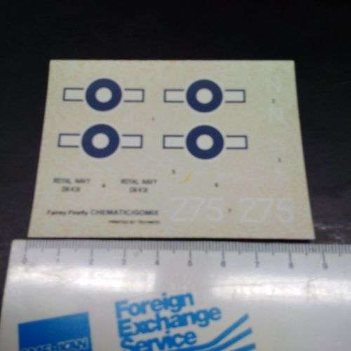 Model Aeroplane Decals - Fairy Firefly