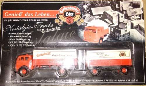 Eschenbecher DDR Nostalgia Beer Lorry Collection  - 13 Lorries - 1/87 Scale