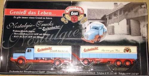 Eschenbecher DDR Nostalgia Beer Lorry Collection  - 13 Lorries - 1/87 Scale