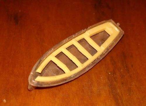 Boat Hull with Rowing Benches - HO scale