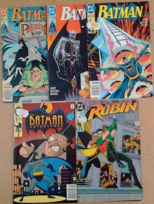 5 Comics - Batman - Robin - DC