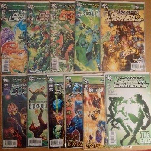 Green Lantern - War of the Green lantersn - 11 Comic Series - DC