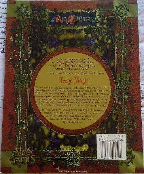 Hedge Magic -  Ars Magica 4th Edition Sourcebook
