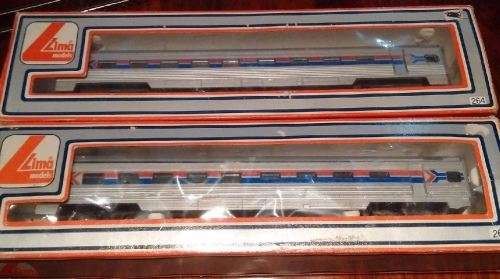 Walthers / Lima / Frateschi etc Amtrak Set - Loco and 5 Coaches - LOOK - HO Scale