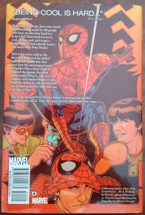 Spiderman Graphic Novel - With Great Power - Marvel Comics