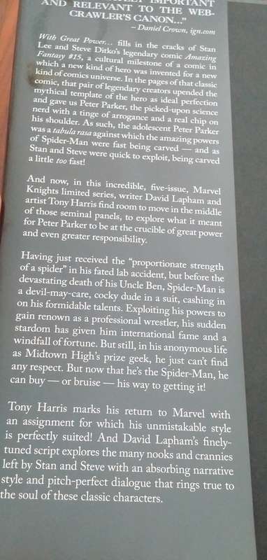 Spiderman Graphic Novel - With Great Power - Marvel Comics