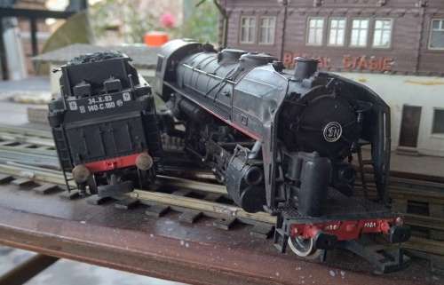Jouef SNCF 2-8-2 Tender Locomotive - NOT CURRENTLY RUNNING - HO Scale