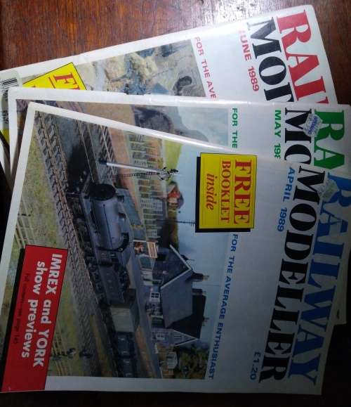 Railway Modeller -1989 - 3 Magazines - OO Scale