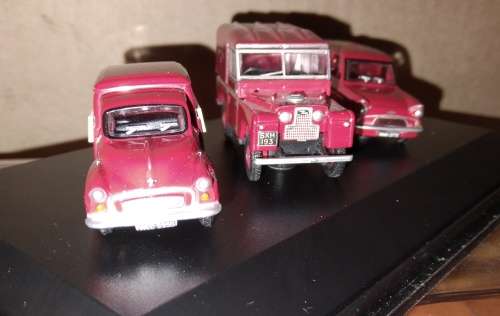 Oxford 3 Car Set - Royal Mail - 1/76 Scale