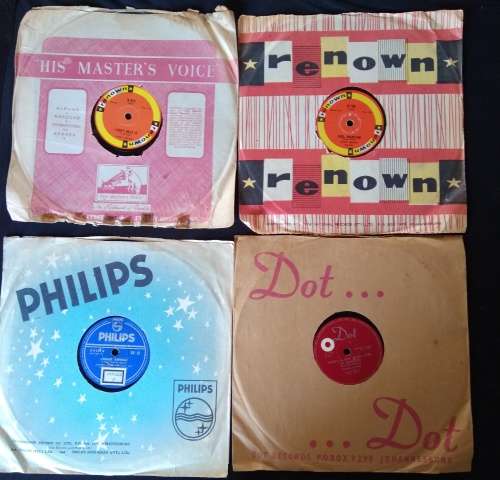 Lot of Four x 78 Grampohone Records - Renown, Phillips, Dot
