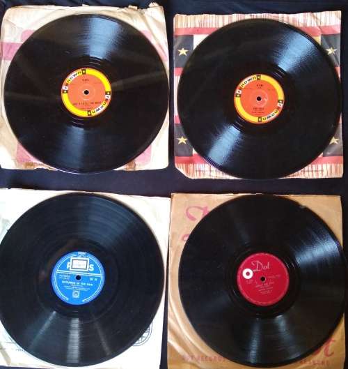 Lot of Four x 78 Grampohone Records - Renown, Phillips, Dot