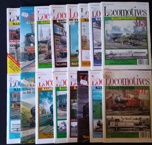 Locomotives Illustrated - 18 Magazine Lot  - 1994 to 1996