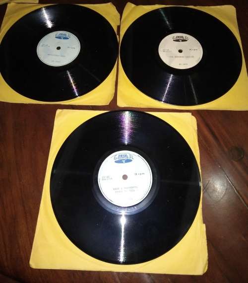 3 x English 78 RPM Religious Records