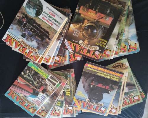Steam Raiway Magazine - 34 Magazine Lot  - 1980 - 1984