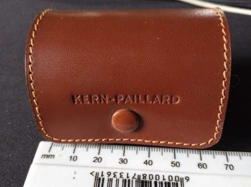 Kern-Pailard Leather Lense Case - 60 mm length