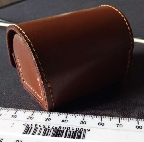 Kern-Pailard Leather Lense Case - 60 mm length