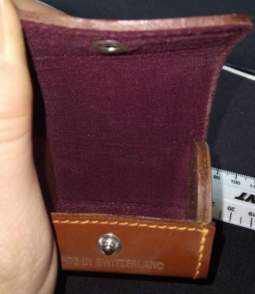 Kern-Pailard Leather Lense Case - 60 mm length