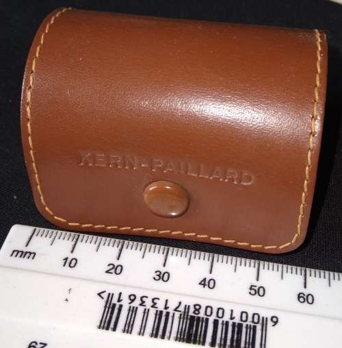 Kern-Pailard Leather Lense Case - 60 mm length
