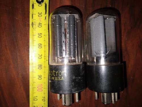 2 x Unknown 5 Pin Vacuum Valve / Tube for Amp