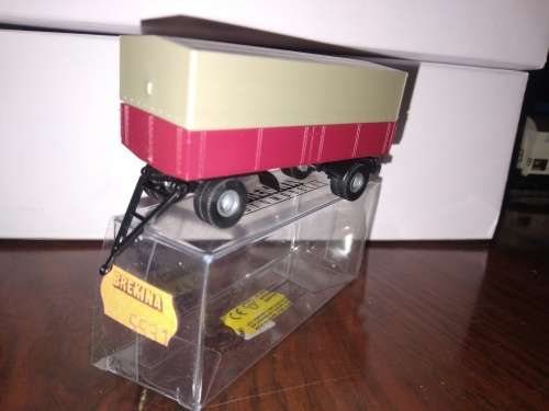 Brekina Trailer with Canvas for Truck - 1/87 Scale