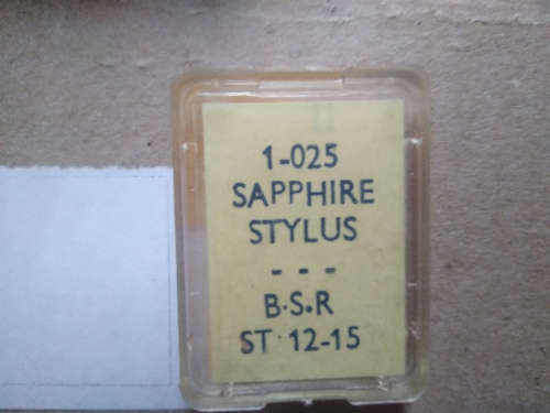 BSR ST12-15 Sapphire  Stylus 1-025 / Needle for Record Player