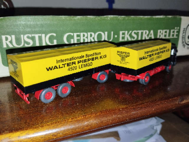 Wiking M.A.N. Truck & Trailer - Walter Pieper - 1/87 Scale