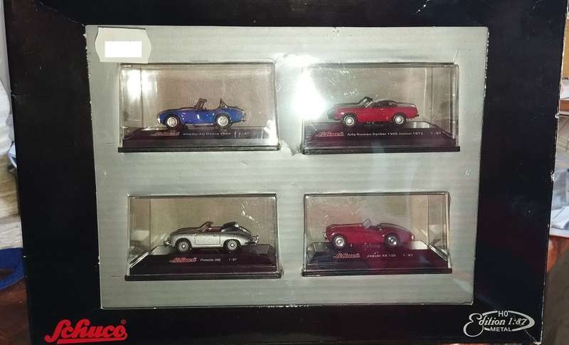 Schuco 4 x Classic Roadster Collectors Box - 1/87 Scale