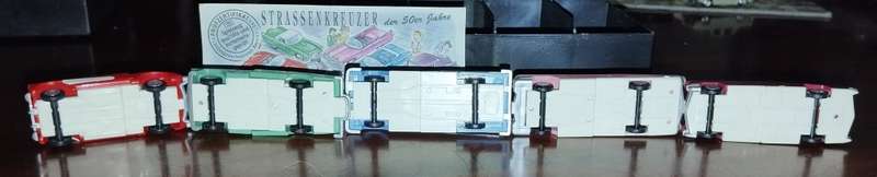 5 x 1950s American Cars Collectors Set - Kinder Surprise - 1/87 Scale