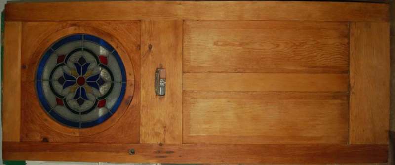 ANTIQUE OREGON LEAD GLASS DOOR